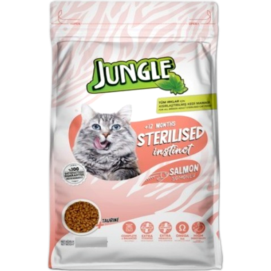 Jungle Adult Dry Cat Food - Salmon Hairball Control 1.5kg | Dry Cat Food image