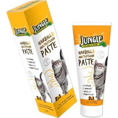 Jungle Cat Hairball and Multivitamin Paste 2 in 1 75g image