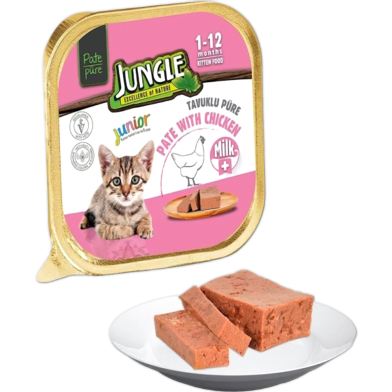 Jungle Pate Junior with Chicken 100g | Kitten Cat Wet Food image