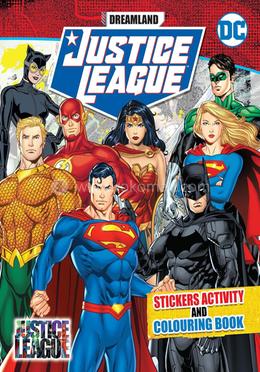 Justice League Stickers Activity and Colouring Book