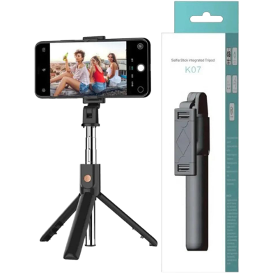 Q07 Flexible Selfie Stick Tripod Stand Bluetooth Remote Control For Phone Camera - Mobile Stand image