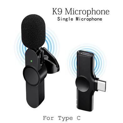 K9 Wireless Lavalier Microphone Upgraded Plug-Play Auto-Syncs Mic For Vlogs Interview Youtubers (NO APP or Bluetooth Needed) image