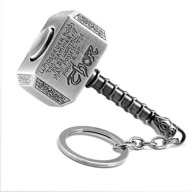KEY RING METAL – Thor Hammer Silver image