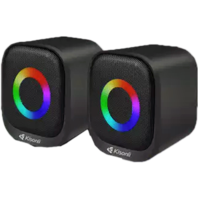 Kisonli X35 Mini Smart Usb Speakers With Rgb image
