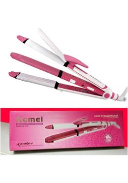 KM-1291 Professional 3 in 1 Hair Straightener Iron image
