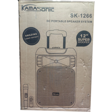 Kamasonic SK-1266 DC Portable Trolly System Speaker Price in