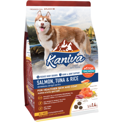Kaniva Dog Food Salmon, Tuna and Rice For All Age Dogs image