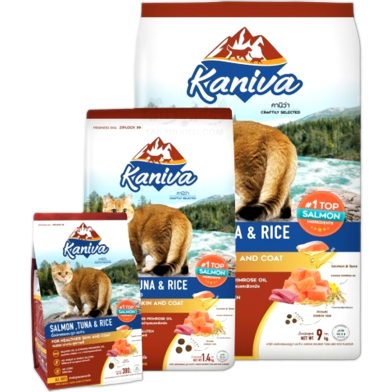 Kaniva Dry Cat Food - Salmon, Tuna and Rice For All Life Stages Cats | Dry Cat Food | Cats Over 4 Months image
