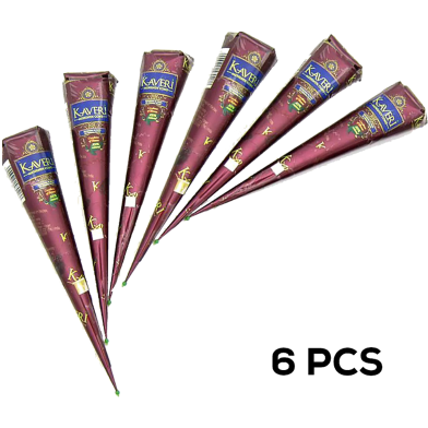 Kaveri Mehendi Cone 6 Pcs image