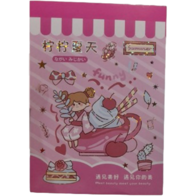 Kawaii Cute Sticky Journal Sticker Book 20 Sheet image