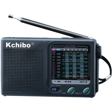 Kchibo KK-9 FM/MW/SW1-7 Analog 9 Band Radio With TV Sound Receiver image