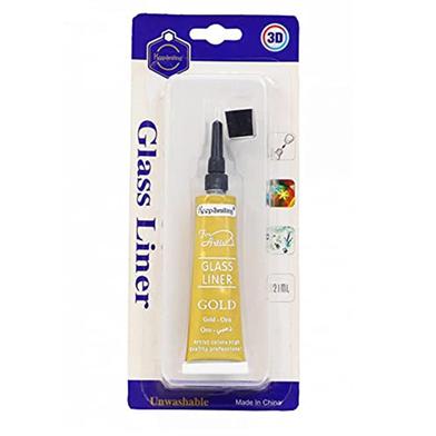 Keep Smiling 3D Glass Liner 21ml Golden Color 1 Pcs image