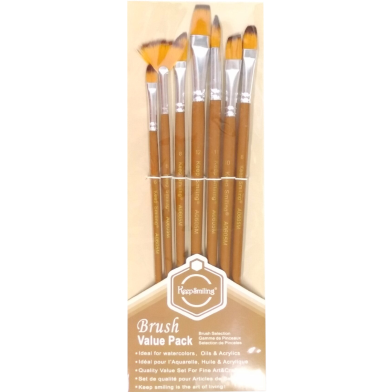 Keep Smiling A0605M Mixed Set Artist Brush - 7 Pcs image