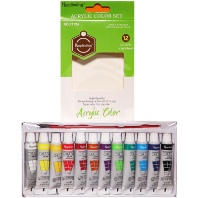 Keep Smiling Acrylic Colour 12ml 12 Shaes image