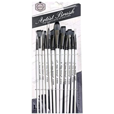 Keep Smiling Artist Brush 12 Pcs Set image