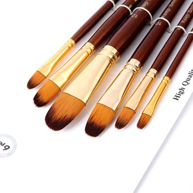 Keep Smiling Artist Filbert Paint Brush Set Suitable for Water Acrylic ...