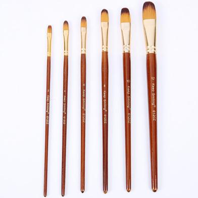 Keep Smiling Artist Filbert Paint Brush Set Suitable for Water Acrylic ...