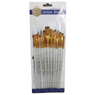 Keep Smiling Artist Paint Brush 13pcs Set Mix Brushes image