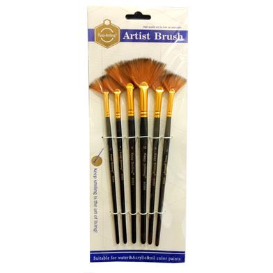 Keep Smiling Artist Paint Brush Set Of 6 Pcs (M-A6088) image