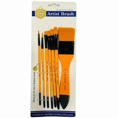 Keep Smiling Artist Paint Brush Set Of 7 Pcs image