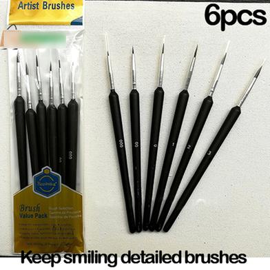 Keep Smiling Detailed Brushes Set Of 6 Pcs image