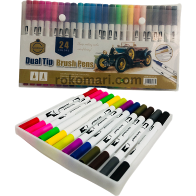 Keep Smiling Dual Tip Brush Pen 24 Pcs image