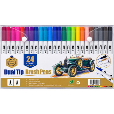 Keep Smiling Dual Tip Brush Pen 24 Pcs image