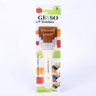 Keep Smiling Gesso Brushes Flat set image