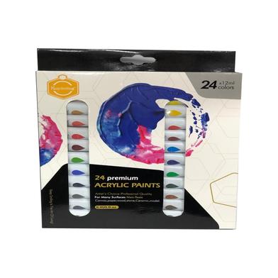 Keep Smiling Premium Acrylic Paints 12ml 24 Color Tube1 image