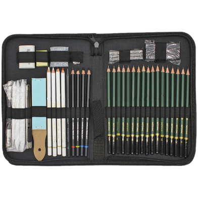 Keep Smiling Sketching Kit Drawing Pencil Set Of 42 Pcs image
