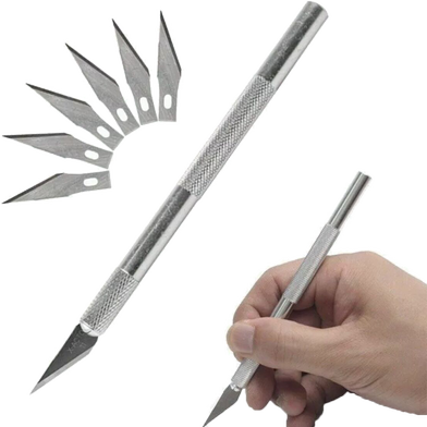 Keep Smiling Detail Knife / Precision Knife With 5 Pcs Blade Slide 2