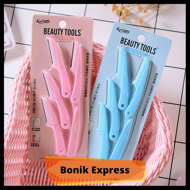 Keli Beauty Tools Eyebrow Razor 4 Pcs - Blue Slide 3