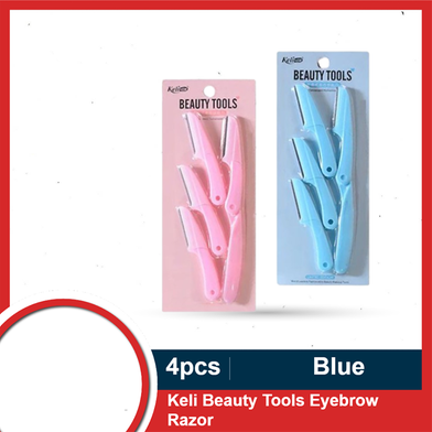 Keli Beauty Tools Eyebrow Razor 4 Pcs - Blue Slide 2