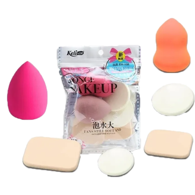Keli Makeup Beauty Powder Puff 6 Pcs Set image