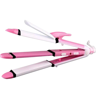 Kemei 3 in1 Hair Straightener and Hair Curler image
