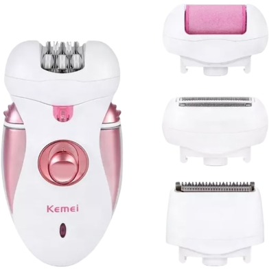 Kemei KM-2530 Rechargeable Epilator and Shaver 4 in 1 Beauty For Women image