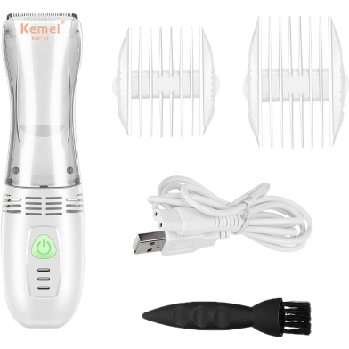 Kemei KM-79 Men Kids Ceramic Blade Professional Digital Hair Trimmer Rechargeable Electric Hair Clipper Cordless image