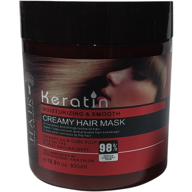 Keratin Moisturizing And Smooth Creamy Hair Mask 500ml image