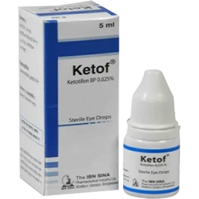 Ketof 0.025 Percent Ophthalmic Solution 5 ml Drop image