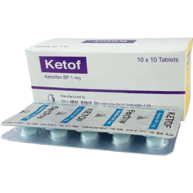 Ketof 1 mg Tablet 10's Strip image