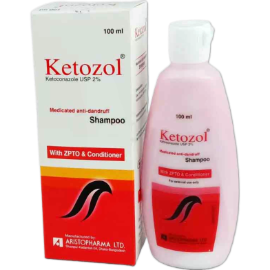 Ketozol 2 percentage Shampoo 100 Ml Bottle image