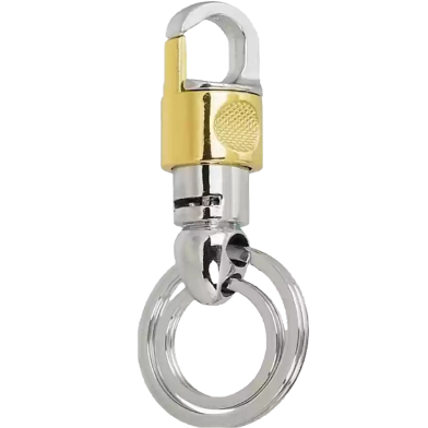 Key Chain Pendent Ring Holder Metal Golden And Silver image