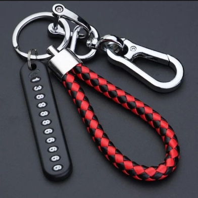 Key Chain Set With Customized Phone Card Anti Lost Pendant Split Rings image