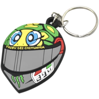 Keyring Agv Helmet PVC Keychain Key Ring Rubber Motorcycle Bike Car Collectible Gift image