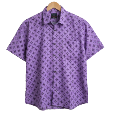 Khadem's Taat Cotton Open Collar Half Shirt for Men image