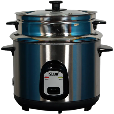 Kiam Sjbs 8802 Stainless Steel Double Pot Rice Cooker - 1.8 Liter image