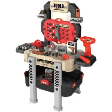 Kids Electric Drill Repair Tool Bench Montessori Toy- 78pc image