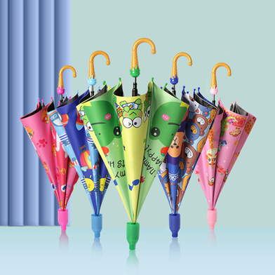 Kids Ice-Cream Umbrella With Anti-Drip Plastic Cover (Any Color and Design) - 1 Pcs Slide 5