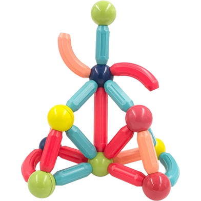 Kids Magnetic Construction Set Magnetic Balls Stick Building Blocks Montessori Educational Toys For Children Gift-17PCS image