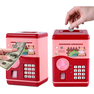 Kids Money Bank- Password Code/ Lock Fingerprint(Any color) image